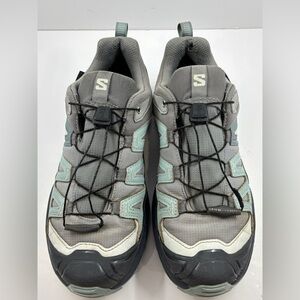 Salomon Women's Gray and Mint Trail Running Shoes